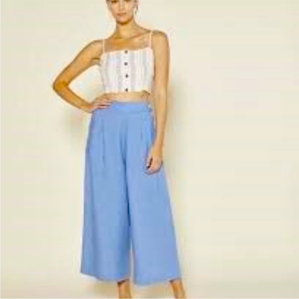 Outerknown Eclipse Pleated Linen Pants High Rise … - image 1